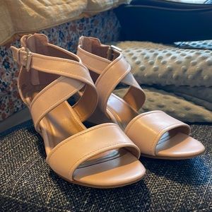 Wide sandals worn once